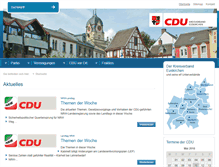 Tablet Screenshot of cdu-kreis-euskirchen.de